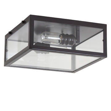 Grayson 12" Metal/Glass LED Flush Mount - JONATHAN Y
